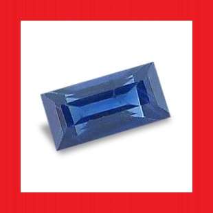 SAPPHIRE (Australia) -  TOP BLUE BAGUETTE FACET - 0.100cts