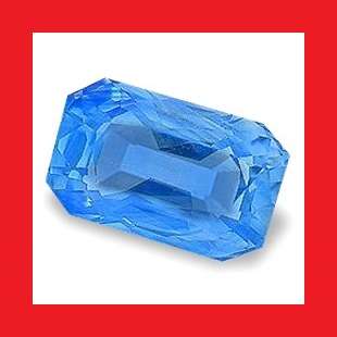 Sapphire (Natural Ceylon) - Powder Blue Octagon Facet - 0.960cts