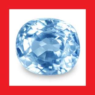 Sapphire (Natural Ceylon) - Powder Blue Oval Facet - 0.685cts