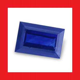Sapphire (Cambodia) - Top Blue Baguette Facet - 0.05cts