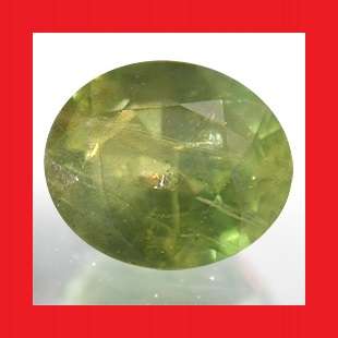 NATURAL SAPPHIRE - OLIVE GREEN OVAL FACET - 0.54cts