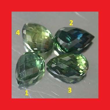 Sapphire [Africa] - Faceted Briolette Shape - 1.41cts