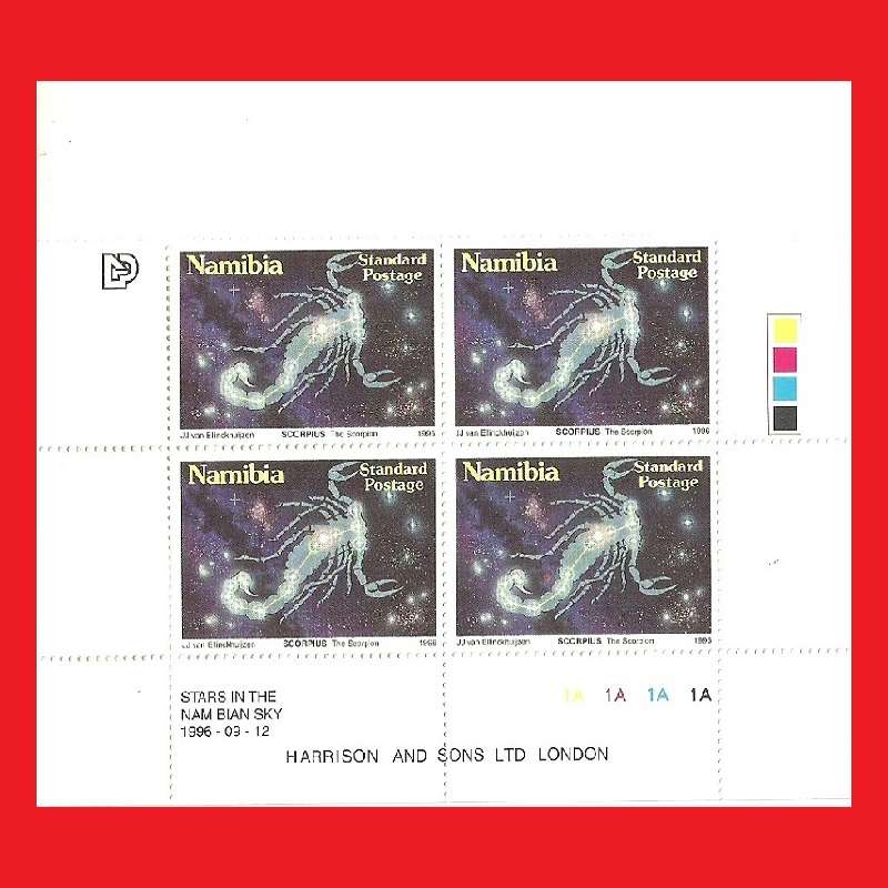 Stars In The Namibian Sky Control Blocks SACC 157-160 1996/09/12
