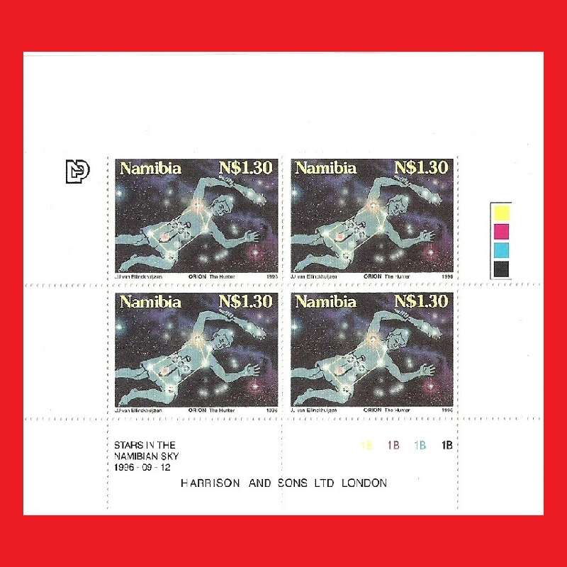 Stars In The Namibian Sky Control Blocks SACC 157-160 1996/09/12
