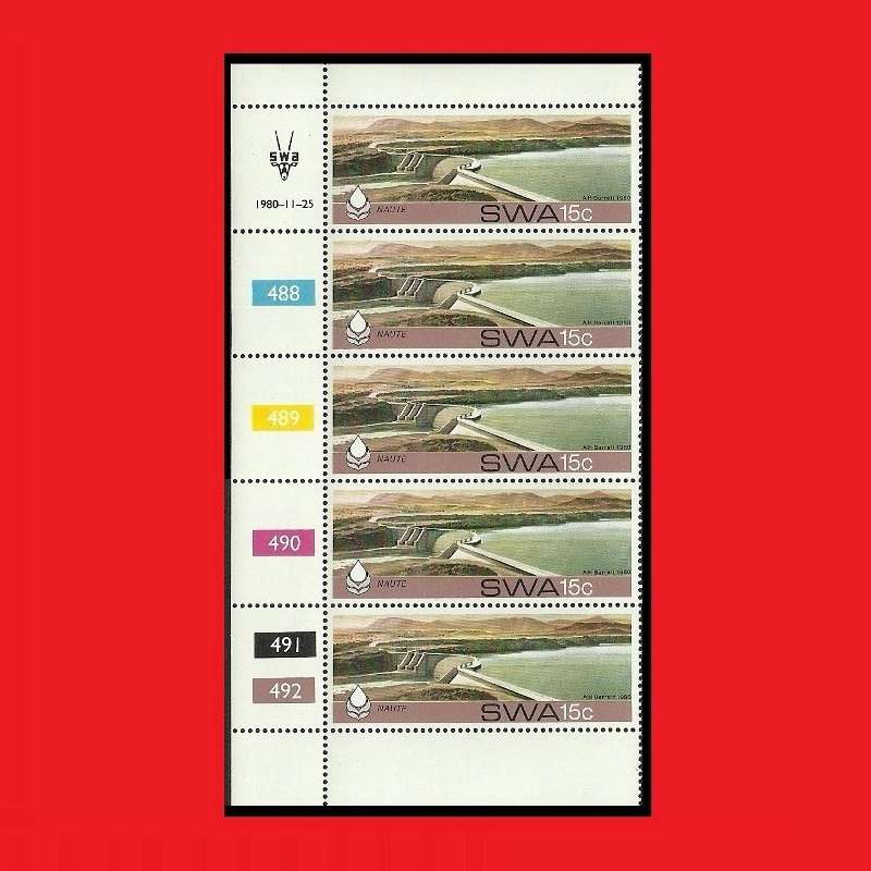 SWA Water Conservation Dams Control Strips 1980 SACC 378-381 1980/11/25