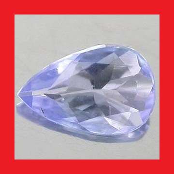 TANZANITE - VIOLET BLUE PEAR FACET - 0.205cts