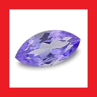 TANZANITE - VIBRANT VIOLET BLUE MARQUISE FACET - 0.26cts