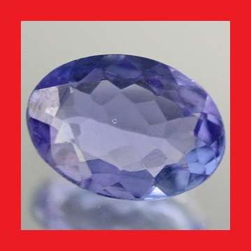 TANZANITE - TOP VIOLET BLUE OVAL FACET - 0.54cts