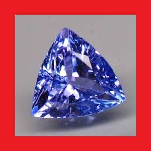 TANZANITE - VIOLET BLUE TRILLIANT FACET - 0.29cts