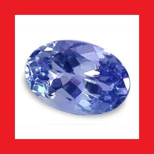 TANZANITE - ELECTRIC BLUE VIOLET OVAL FACET - 0.510cts
