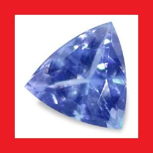 TANZANITE - VIBRANT BRIGHT VIOLET BLUE TRILLIANT FACET - 0.165cts