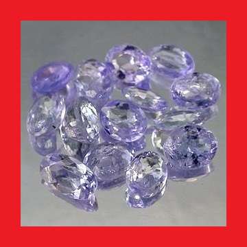 TANZANITE PARCEL - 14 x BLUE VIOLET OVAL FACET - 2.32cts