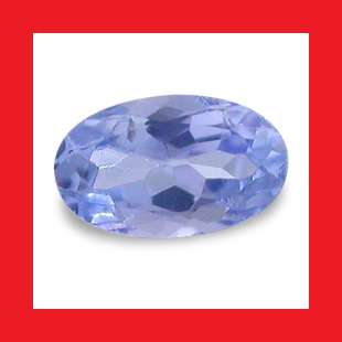 TANZANITE - VIBRANT ELECTRIC BLUE VIOLET OVAL FACET - 0.185cts
