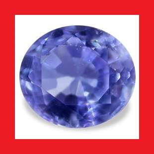 TANZANITE - ELECTRIC BLUE OVAL FACET - 0.480cts