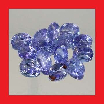 TANZANITE PARCEL - 14 x VIOLET BLUE OVAL FACET - 4.93cts
