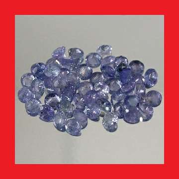 TANZANITE PARCEL - 50 x ROUND FACET - 5.68cts