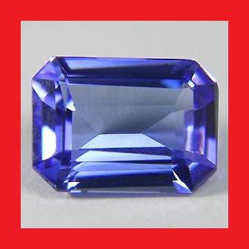 TANZANITE - VIOLET BLUE MASTER EMERALD CUT {EGL CERTIFIED} - 1.44cts
