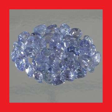 TANZANITE PARCEL - 50 x OVAL FACET - 8.44cts