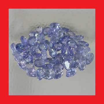 TANZANITE PARCEL - 50 x OVAL FACET - 8.92cts