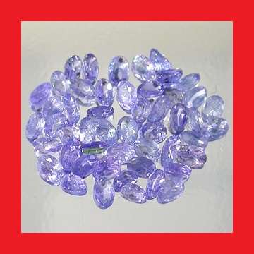 TANZANITE PARCEL - 50 x VIOLET BLUE OVAL FACET - 8.834cts