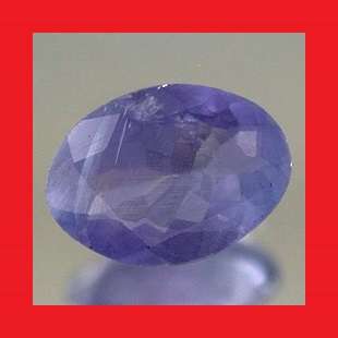 TANZANITE - TOP BLUE VIOLET OVAL FACET - 0.640cts