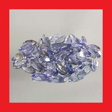 TANZANITE PARCEL - 50 x VIOLET BLUE MARQUISE CUT - 3.56cts