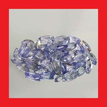 TANZANITE PARCEL - 50 x VIOLET BLUE MARQUISE CUT - 3.38cts