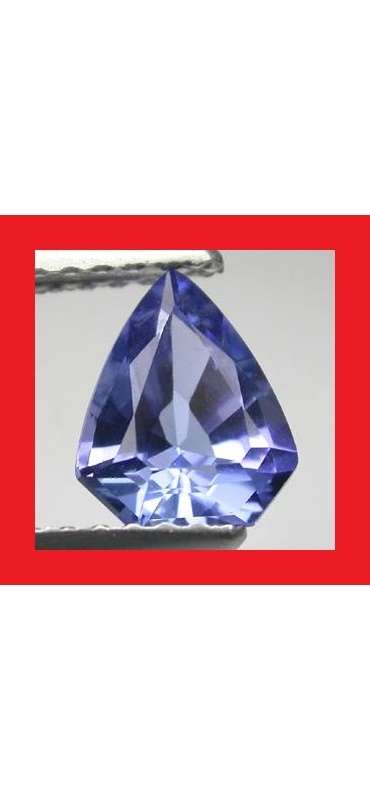 Tanzanite [Tanzania] - Faceted Triangle Shape - 0.905cts
