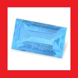 TOPAZ - SWISS BLUE BAGUETTE FACET - 0.43cts