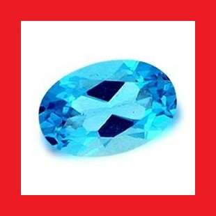 TOPAZ - SWISS BLUE OVAL FACET - 0.55cts