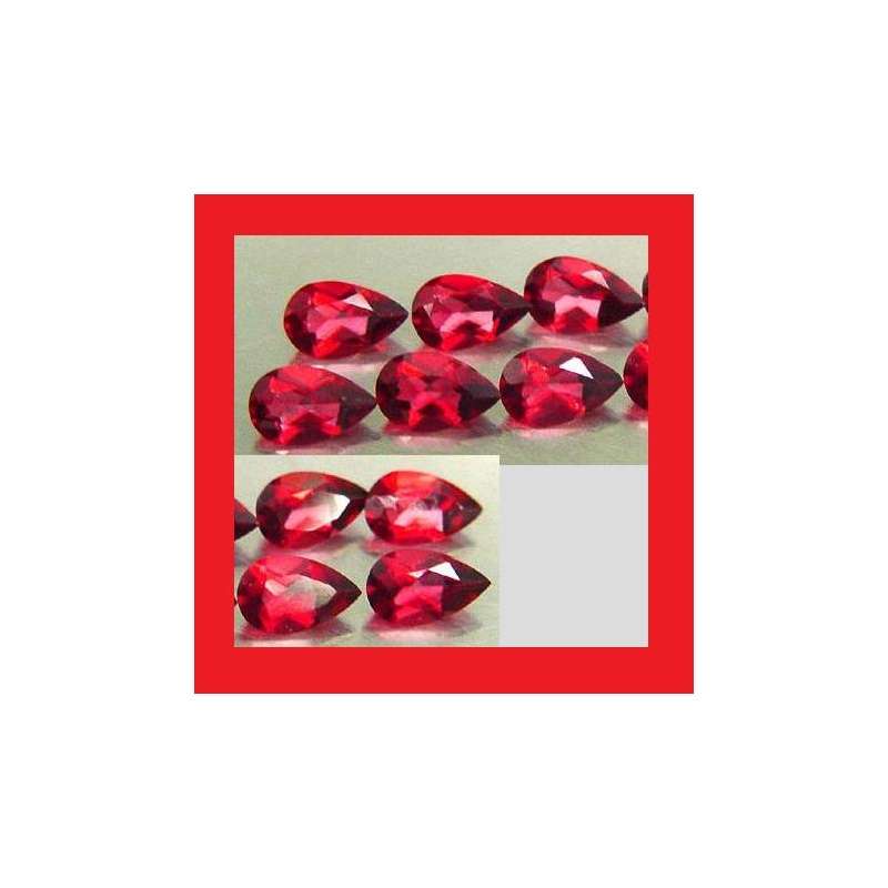 TOPAZ - RUBY RED PEAR FACET - 1.10cts