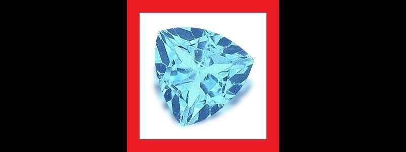 TOPAZ - SKY BLUE TRILLIANT FACET - 0.25cts
