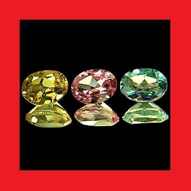 Topaz [Sri Lanka] - Faceted Oval Shape Mystic Topaz Parcel Of 3 - 4.395cts