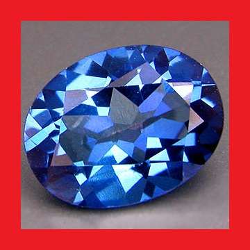 MYSTIC TOPAZ - TANZANITE BLUE OVAL FACET - 0.80cts