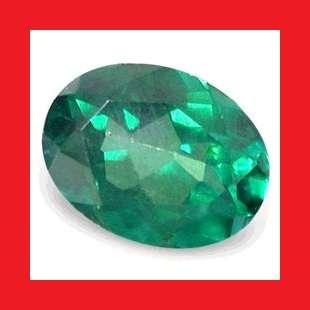 TOPAZ - EMERALD GREEN OVAL FACET - 0.86cts