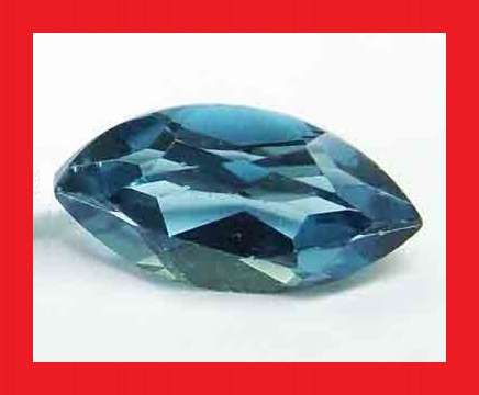 TOPAZ - LONDON BLUE MARQUISE FACET - 1.95cts