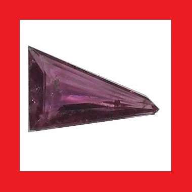 TOURMALINE - PURPLE PINK FANCY TRIANGLE FACET - 0.91cts