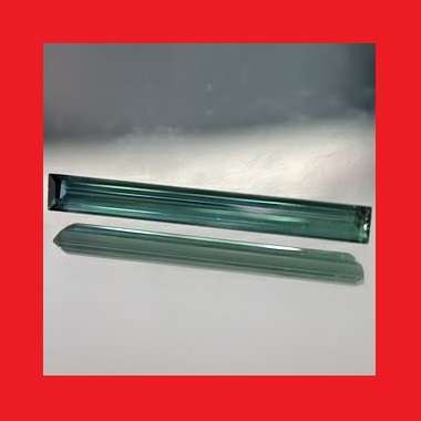 TOURMALINE - NEON BLUE-GREEN LONG BAGUETTE FACET - 1.53cts