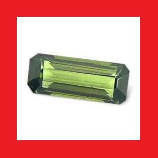 TOURMALINE - Neon Green Octagon Shape Emerald Cut - 2.66cts