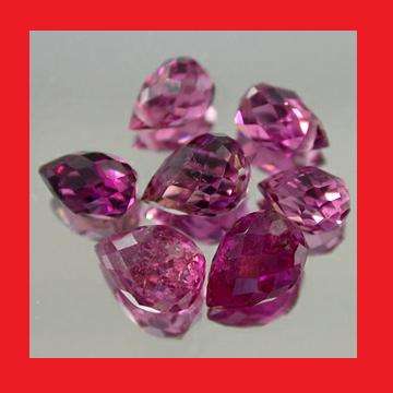 TOURMALINE - HOT PURPLE PINK BRIOLETTE FACET - 1.22cts