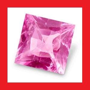 TOURMALINE - RICH PINK PRINCESS FACET - 0.255cts