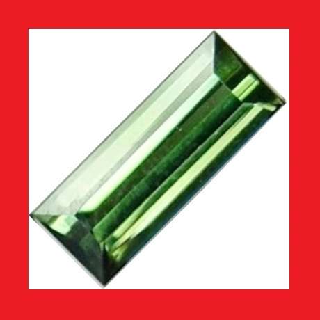 TOURMALINE - NEON GREEN BAGUETTE FACET - 2.06cts