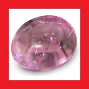 TOURMALINE - FINE PINK OVAL CABOCHON - 0.500cts