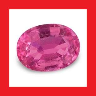 TOURMALINE - HOT PINK OVAL FACET - 0.230cts