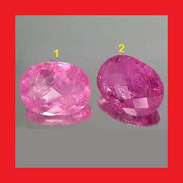 TOURMALINE - PINK OVAL FACET - 1.480cts
