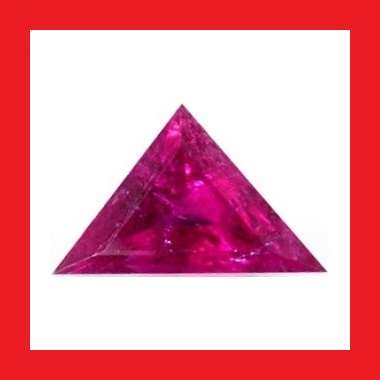 TOURMALINE - PURPLE PINK TRIANGLE FACET - 0.68cts
