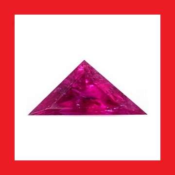TOURMALINE - PURPLE PINK TRIANGLE FACET - 0.915cts