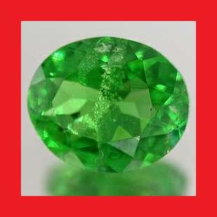 TSAVORITE - MEDIUM GREEN OVAL FACET - 0.695cts