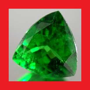 Tsavorite [Kenya] - Faceted Triangle Shape - 0.945cts