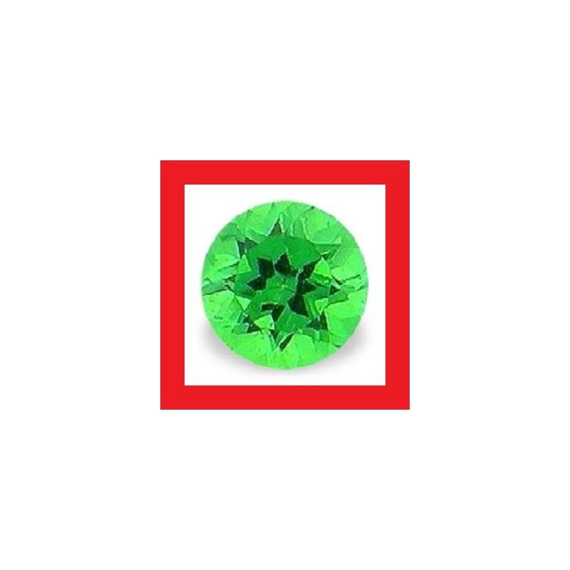 TSAVORITE (AFRICA) - SUPER GREEN ROUND CUT - 0.06cts